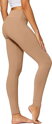 High Waist Khaki Stretch Leggings