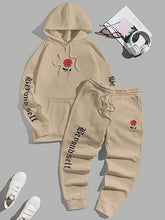 Load image into Gallery viewer, Men&#39;s 2pc Khaki Graphic Print Tracksuit