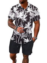 Load image into Gallery viewer, Men&#39;s Tropical Short Sleeve Shirt &amp; Shorts Set