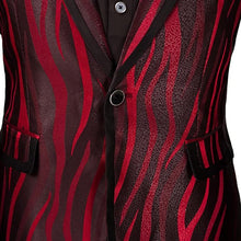 Load image into Gallery viewer, Luxury Black &amp; Red Men&#39;s Blazer &amp; Pants 2pc Suit Set