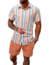 Load image into Gallery viewer, Men&#39;s Tropical Short Sleeve Shirt &amp; Shorts Set