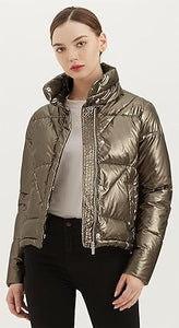 Diamond Quilted Puffer Coat