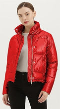 Load image into Gallery viewer, Diamond Quilted Puffer Coat