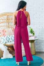 Load image into Gallery viewer, Chic Pink Sleeveless Summer Wide Leg Jumpsuit