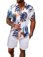 Load image into Gallery viewer, Men&#39;s Tropical Short Sleeve Shirt &amp; Shorts Set