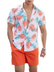 Men's Tropical Short Sleeve Shirt & Shorts Set