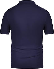 Load image into Gallery viewer, Men&#39;s Knit Breathable Short Sleeve Light BlueShirt