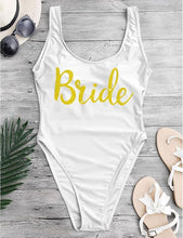 Load image into Gallery viewer, Bachelorette White One Piece Swimsuit