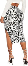 Load image into Gallery viewer, Zebra Striped Midi Skirt