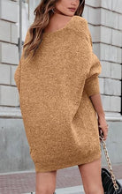 Load image into Gallery viewer, Grey Casual Oversized Pullover Sweaters Dress