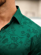 Load image into Gallery viewer, Men&#39;s Emerald Paisley Short Sleeve Shirt &amp; Shorts Set