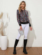 Load image into Gallery viewer, Multicolor Sequin Embellished Bomber Long Sleeve Jacket