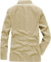 Load image into Gallery viewer, Vintage Black Corduroy Long Men&#39;s Sport Coat