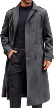 Load image into Gallery viewer, Men&#39;s Casual Winter Long Trench Khaki Coat