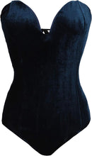 Load image into Gallery viewer, Sweetheart One Piece Navy Bodysuit