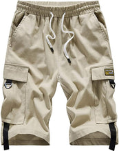 Load image into Gallery viewer, Men&#39;s Causal Cargo Pocket Khaki3 Shorts