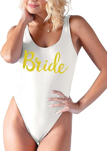 Bachelorette White One Piece Swimsuit