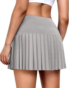 High Waist Sporty Pleated Tennis/Golf Skirt