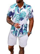 Load image into Gallery viewer, Men&#39;s Tropical Short Sleeve Shirt &amp; Shorts Set