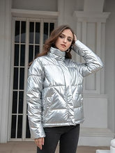 Load image into Gallery viewer, Diamond Quilted Puffer Coat