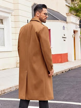 Load image into Gallery viewer, Men&#39;s Casual Winter Long Trench Green Coat