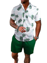 Load image into Gallery viewer, Men&#39;s Tropical Short Sleeve Shirt &amp; Shorts Set