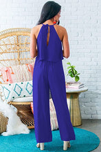 Load image into Gallery viewer, Chic White Sleeveless Summer Wide Leg Jumpsuit