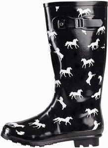 Black Waterproof Rain Boots Water Shoes