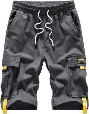 Men's Causal Cargo Pocket Grey3 Shorts