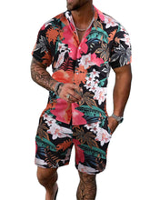 Load image into Gallery viewer, Men&#39;s Tropical Short Sleeve Shirt &amp; Shorts Set