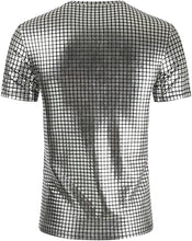 Load image into Gallery viewer, Men&#39;s Square Gold Disco Short Sleeve Shirt