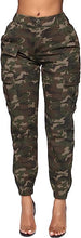 Load image into Gallery viewer, Camouflage High Waist Cargo Pants