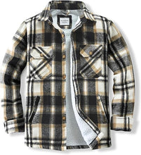 Load image into Gallery viewer, Men&#39;s Plaid Flannel Green Long Sleeve Shacket