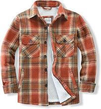 Load image into Gallery viewer, Men&#39;s Plaid Flannel Green Long Sleeve Shacket