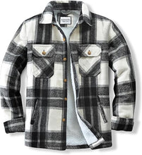 Load image into Gallery viewer, Men&#39;s Plaid Flannel Green Long Sleeve Shacket