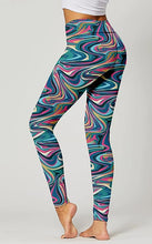 Load image into Gallery viewer, High Waist Fusion Printed Stretch Leggings