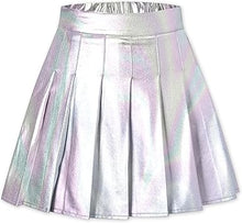 Load image into Gallery viewer, Metallic Pleated Tennis Skirt