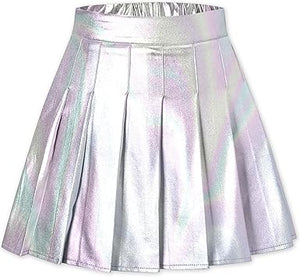 Metallic Pleated Tennis Skirt