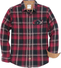 Load image into Gallery viewer, Men&#39;s Brushed Cotton Long Sleeve Navy Flannel Shirt