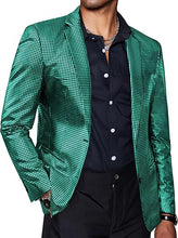 Load image into Gallery viewer, Men&#39;s Chic Patterned Gold Metallic Blazer