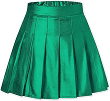 Load image into Gallery viewer, Metallic Pleated Tennis Skirt