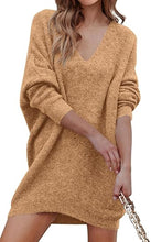 Load image into Gallery viewer, Grey Casual Oversized Pullover Sweaters Dress