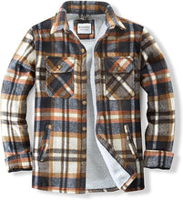 Load image into Gallery viewer, Men&#39;s Plaid Flannel Green Long Sleeve Shacket