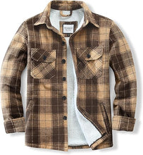 Load image into Gallery viewer, Men&#39;s Plaid Flannel Green Long Sleeve Shacket