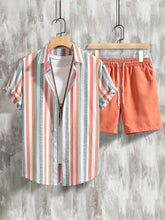 Load image into Gallery viewer, Men&#39;s Tropical Short Sleeve Shirt &amp; Shorts Set