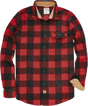 Load image into Gallery viewer, Men&#39;s Brushed Cotton Long Sleeve Navy Flannel Shirt