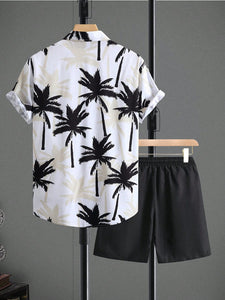 Men's Tropical Short Sleeve Shirt & Shorts Set