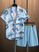 Load image into Gallery viewer, Men&#39;s Tropical Short Sleeve Shirt &amp; Shorts Set