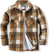 Load image into Gallery viewer, Men&#39;s Plaid Flannel Green Long Sleeve Shacket