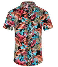 Load image into Gallery viewer, Casual Men&#39;s Blue Vacation Style Shirt &amp; Shorts Set